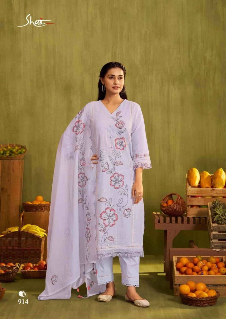 My Fashion Road Jay Vijay Shai Phal Premium Designs Ladies Suit | 914