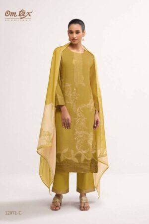 My Fashion Road Omtex Aira Pure Linen Jacquard Suit | 12071 – C