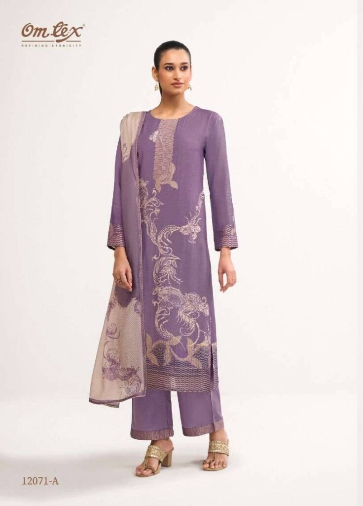 My Fashion Road Omtex Aira Pure Linen Jacquard Suit | 12071 – A