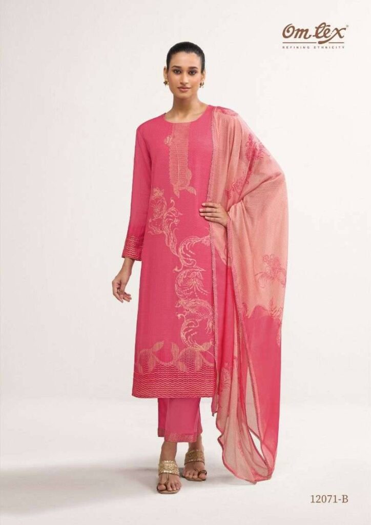 My Fashion Road Omtex Aira Pure Linen Jacquard Suit | 12071 – B