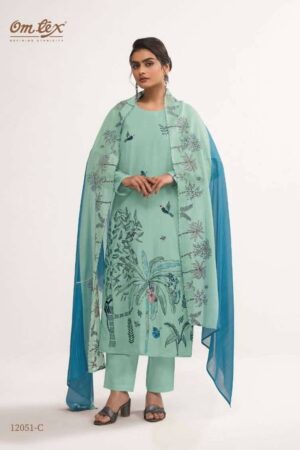 My Fashion Road Omtex Sereya Fancy Cotton Silk Suit | 12051 – C
