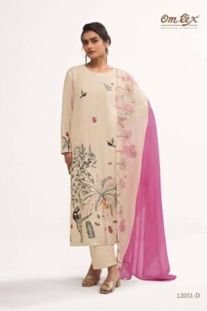 My Fashion Road Omtex Sereya Fancy Cotton Silk Suit | 12051 – D