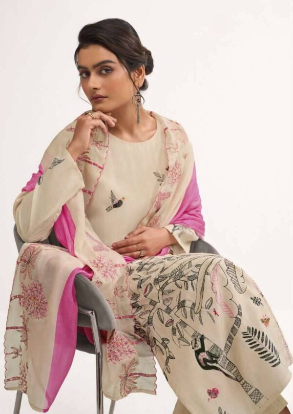 My Fashion Road Omtex Sereya Fancy Cotton Silk Suit | 12051 – D