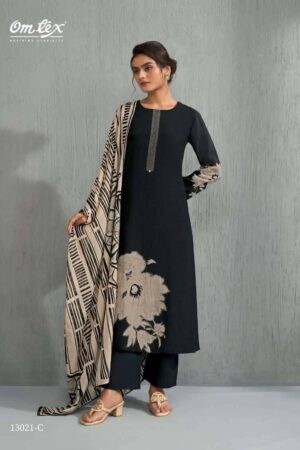 My Fashion Road Omtex Tivra Fancy Chanderi Silk Suit | 13021 – C