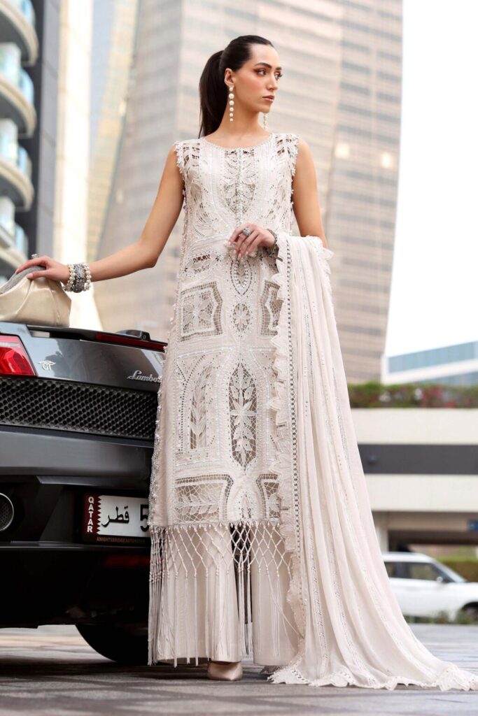 My Fashion Road Maria B Eid Lawn Unstitched Collection 2026 | 08A