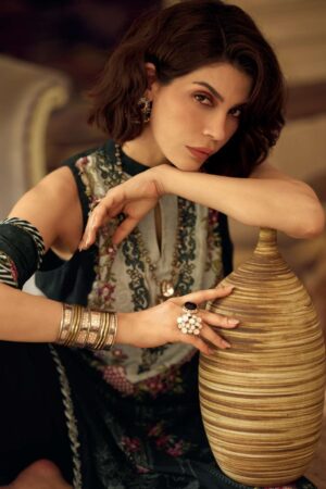 My Fashion Road Varsha Cloud White Exclusive Designs Muslin Suit | CW – 02