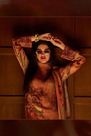 My Fashion Road Varsha Golden Berry Exclusive Style Gajji Silk Suit | GB – 03