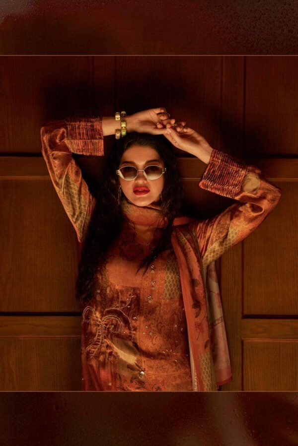 My Fashion Road Varsha Golden Berry Exclusive Style Gajji Silk Suit | GB – 03