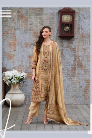 My Fashion Road Varsha Mahiya Exclusive Fancy Linen Suit | MY – 03