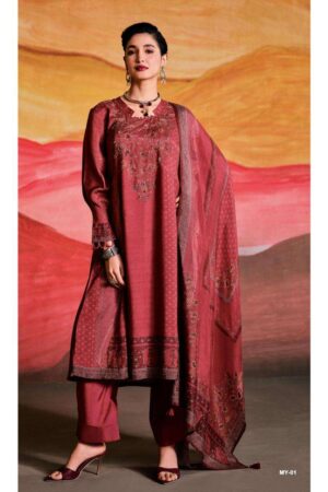 My Fashion Road Varsha Mystic Premium Designs Muslin Suit | MY – 01