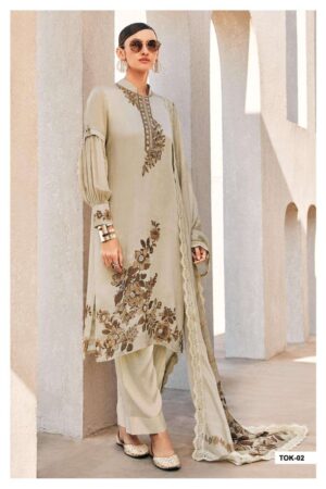 My Fashion Road Varsha Two Of A Kind Vol 9 Fancy Viscose Muslin Suit | TK – 02