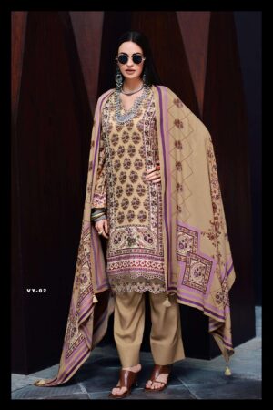 My Fashion Road Varsha Voyage Fancy Viscose Muslin Suit | VY – 02