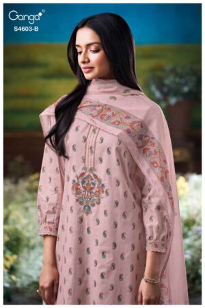 My Fashion Road Ganga Fashion Aivyra Exclusive Designs Cotton Suit | S4603 – B