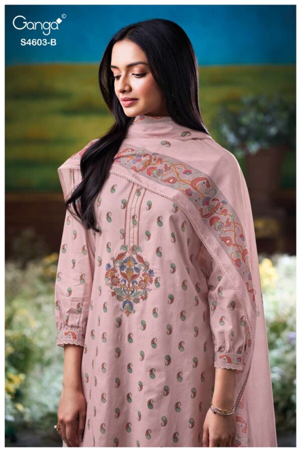 My Fashion Road Ganga Fashion Aivyra Exclusive Designs Cotton Suit | S4603 – B
