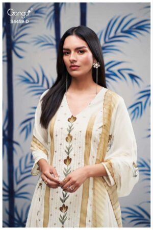 My Fashion Road Ganga Fashion Aleeza Premium Wear Cotton Dress | S4459 – D