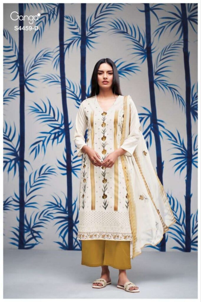 My Fashion Road Ganga Fashion Aleeza Premium Wear Cotton Dress | S4459 – D