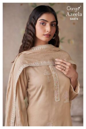 My Fashion Road Ganga Fashion Azeela Premium Wear Ladies Dress | S4474 – D
