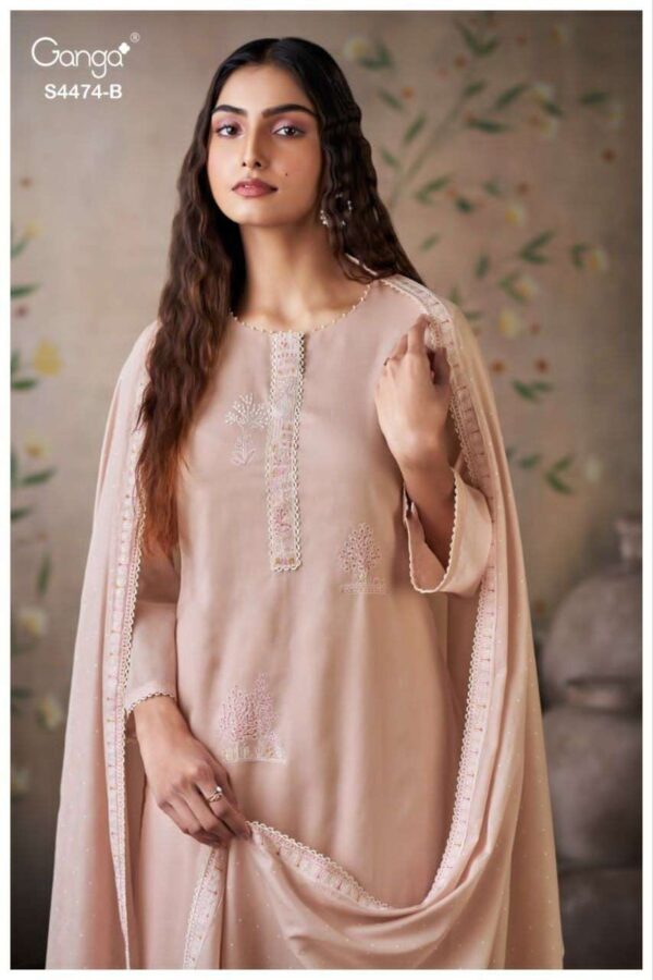 My Fashion Road Ganga Fashion Azeela Premium Wear Ladies Dress | S4474 – B