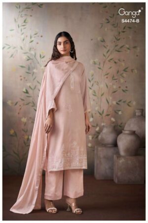 My Fashion Road Ganga Fashion Azeela Premium Wear Ladies Dress | S4474 – B