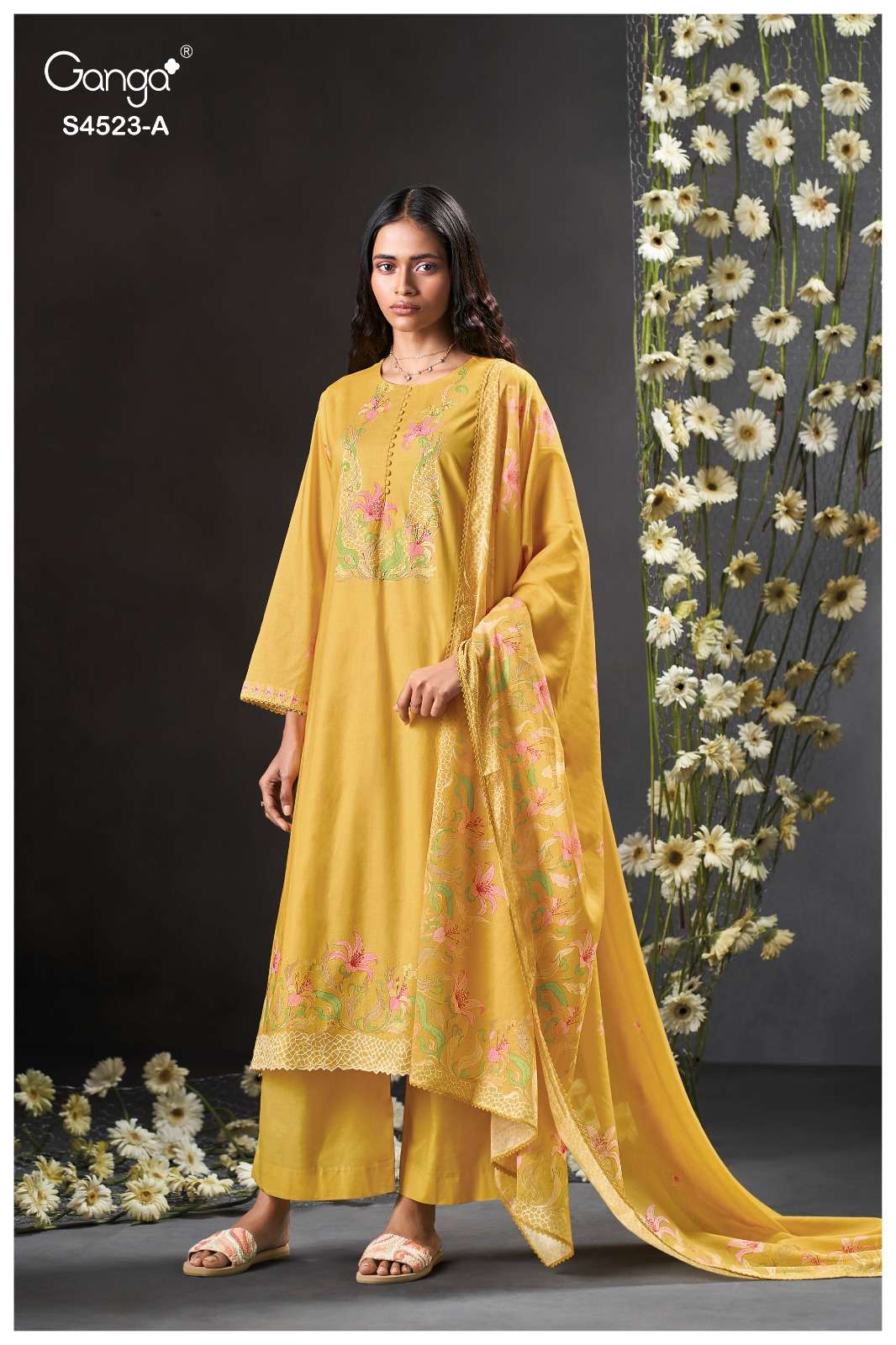 My Fashion Road Ganga Fashion Beryl Exclusive Designs Cotton Dress | S4523 – A My Fashion Road Ganga Fashion Beryl Exclusive Designs Cotton Dress | S4523 – A