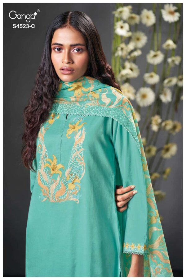 My Fashion Road Ganga Fashion Beryl Exclusive Designs Cotton Dress | S4523 – C