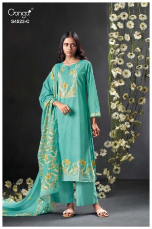 My Fashion Road Ganga Fashion Beryl Exclusive Designs Cotton Dress | S4523 – C