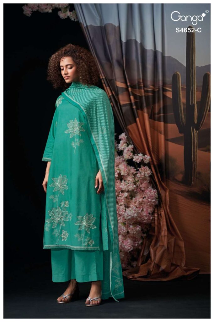 My Fashion Road Ganga Fashion Celosia Ethnic Wear Cotton Salwar Suit | S4652 – C