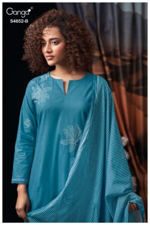 My Fashion Road Ganga Fashion Celosia Ethnic Wear Cotton Salwar Suit | S4652 – B