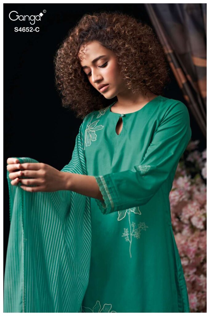 My Fashion Road Ganga Fashion Celosia Ethnic Wear Cotton Salwar Suit | S4652 – C