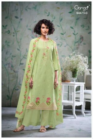 My Fashion Road Ganga Fashion Cirel Exclusive Cotton Salwar Suit | S4473 – A