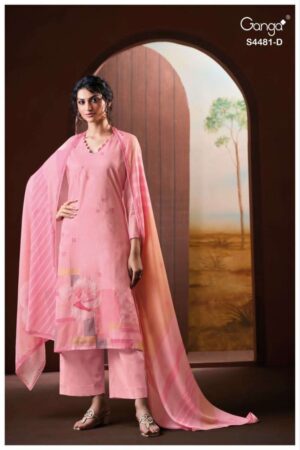 My Fashion Road Ganga Fashion Cruzie Fancy Wear Summer Suit | S4481 – D