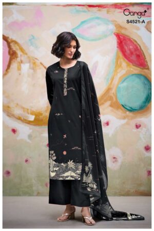 My Fashion Road Ganga Fashion Darvika Premium Wear Cotton Dress | S4521 – A