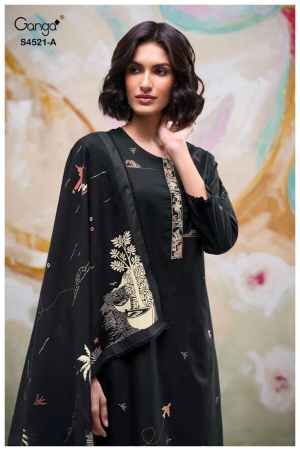 My Fashion Road Ganga Fashion Darvika Premium Wear Cotton Dress | S4521 – A