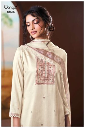 My Fashion Road Ganga Fashion Ehanvi Printed Cotton Satin Dress | S4535 – A