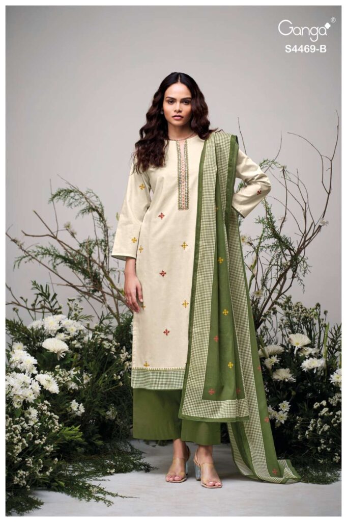My Fashion Road Ganga Fashion Eliara Fancy Cotton Salwar Kameez | S4469 – B