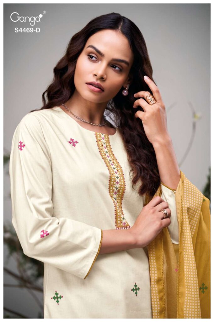 My Fashion Road Ganga Fashion Eliara Fancy Cotton Salwar Kameez | S4469 – D