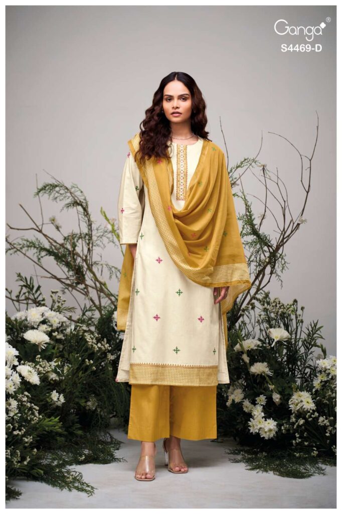 My Fashion Road Ganga Fashion Eliara Fancy Cotton Salwar Kameez | S4469 – D