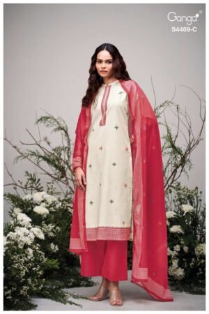 My Fashion Road Ganga Fashion Eliara Fancy Cotton Salwar Kameez | S4469 – C