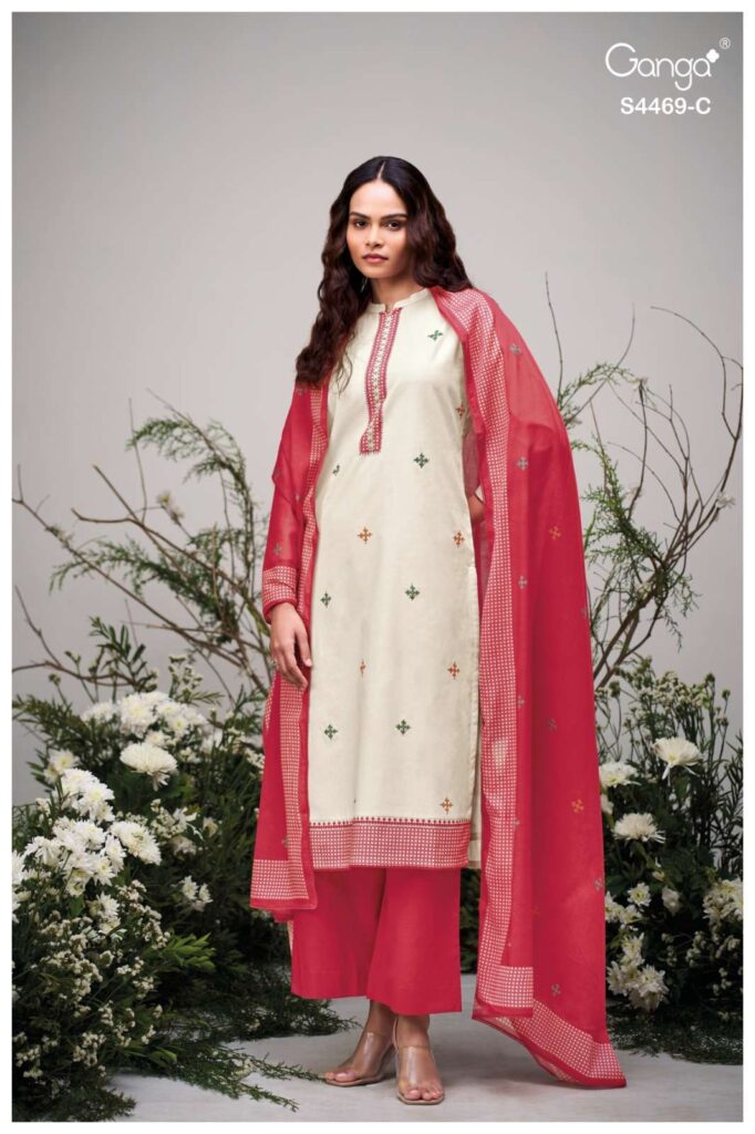 My Fashion Road Ganga Fashion Eliara Fancy Cotton Salwar Kameez | S4469 – C