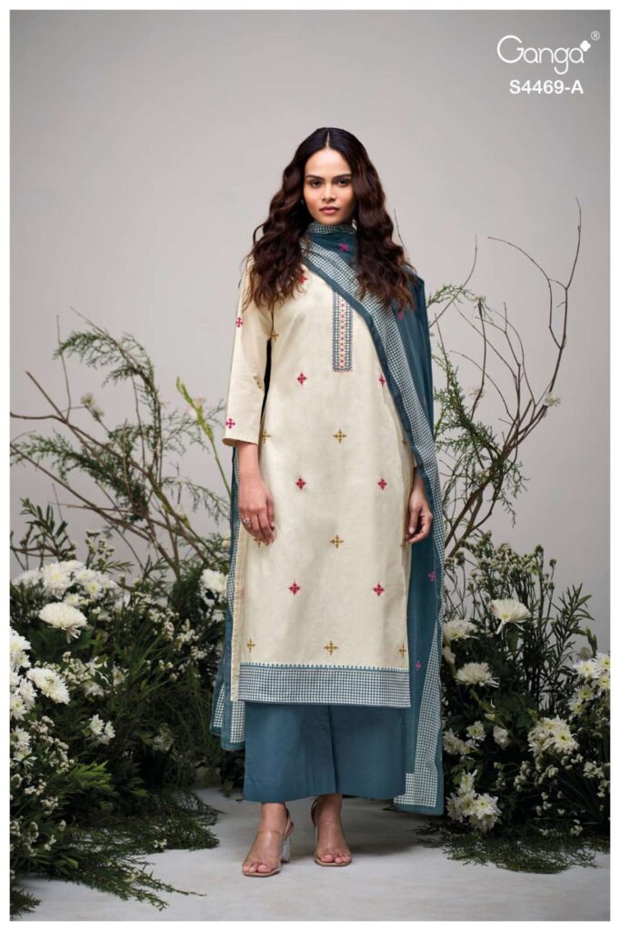 My Fashion Road Ganga Fashion Eliara Fancy Cotton Salwar Kameez | S4469 – A