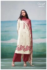 My Fashion Road Ganga Fashion Elysha Premium Cotton Linen Suit | S4511 – A