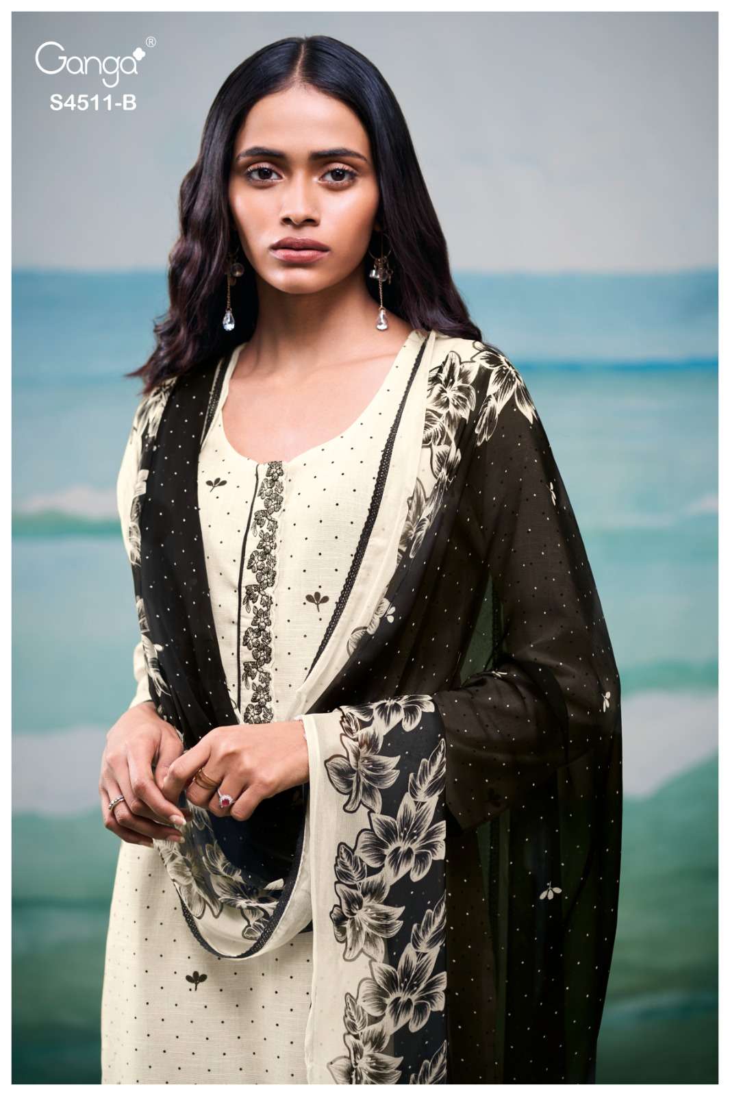 My Fashion Road Ganga Fashion Elysha Premium Cotton Linen Suit | S4511 – B My Fashion Road Ganga Fashion Elysha Premium Cotton Linen Suit | S4511 – B