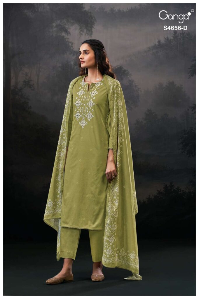 My Fashion Road Ganga Fashion Evaira Fancy Cotton Salwar Kameez  | S4656 – D