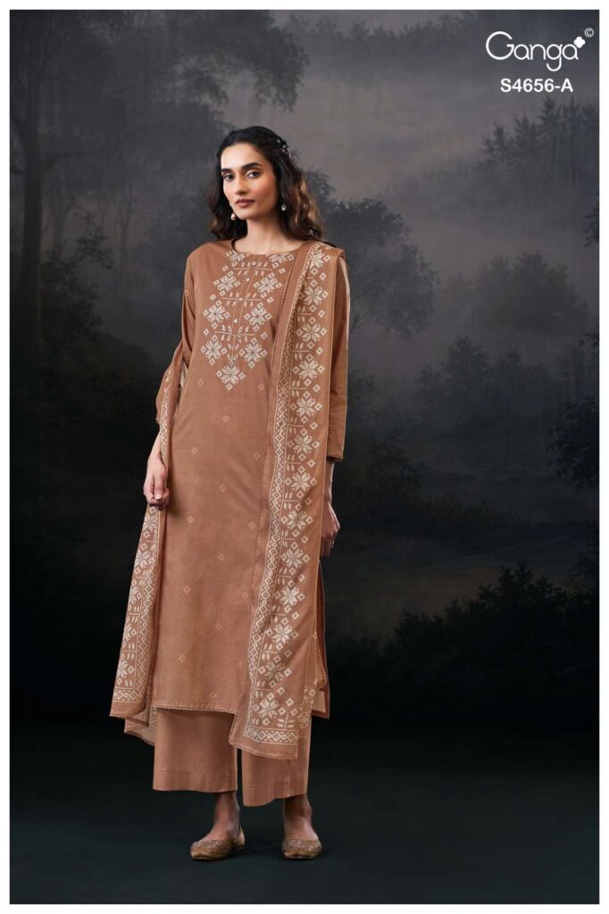 My Fashion Road Ganga Fashion Evaira Fancy Cotton Salwar Kameez | S4656 – A