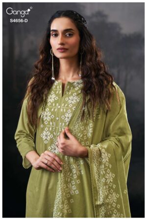 My Fashion Road Ganga Fashion Evaira Fancy Cotton Salwar Kameez  | S4656 – D