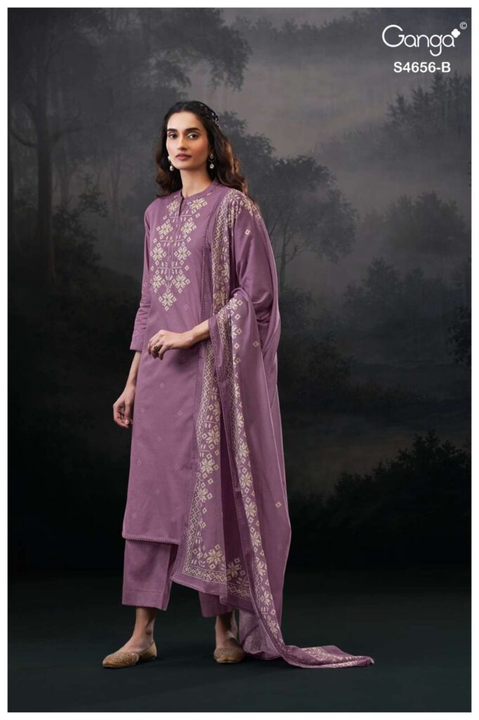 My Fashion Road Ganga Fashion Evaira Fancy Cotton Salwar Kameez | S4656 – B