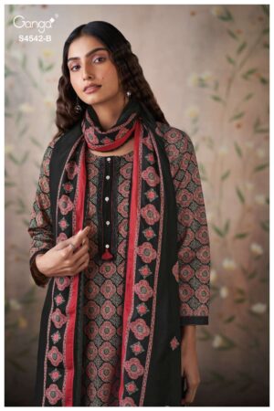 My Fashion Road Ganga Fashion Faeva Summer Wear Cotton Suit | S4542 – B