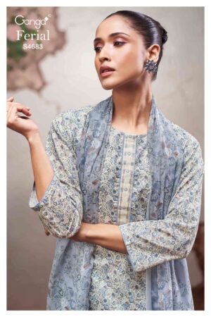 My Fashion Road Ganga Fashion Ferial Summer Collection Premium Cotton Suit | S4683 – C