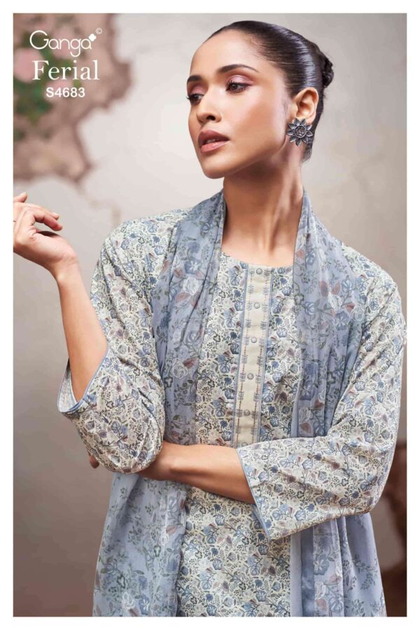 My Fashion Road Ganga Fashion Ferial Summer Collection Premium Cotton Suit | S4683 – C
