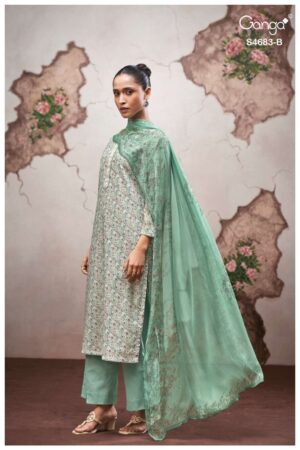 My Fashion Road Ganga Fashion Ferial Summer Collection Premium Cotton Suit | S4683 – B